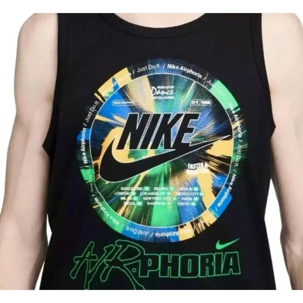 The Nike Tee AirPhoria Tank Top Men's Dance Just Do It Sz M FV3726-010 T-shirt
